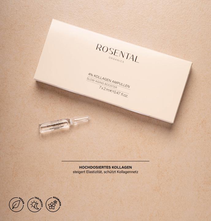 Produktbild Rosental Organics Rosental Face Care - 4% Kollagen Ampullen (14 ml)