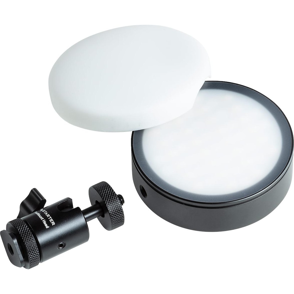 Wiltec Spectar RGB M-Dome LED 0.6 (Videoleuchte), Dauerlicht, Schwarz