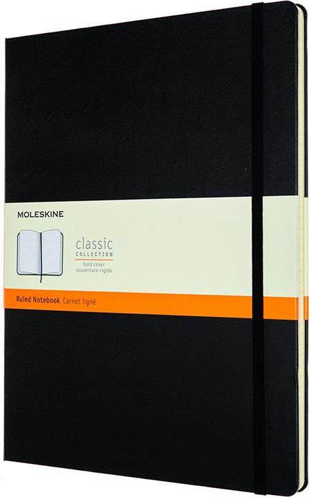 Image du produit Moleskine Notes Classic XXL (21,6x27,9 cm) ligne, couverture rigide, 192 pages, noir (À rayures, Couverture rigide)