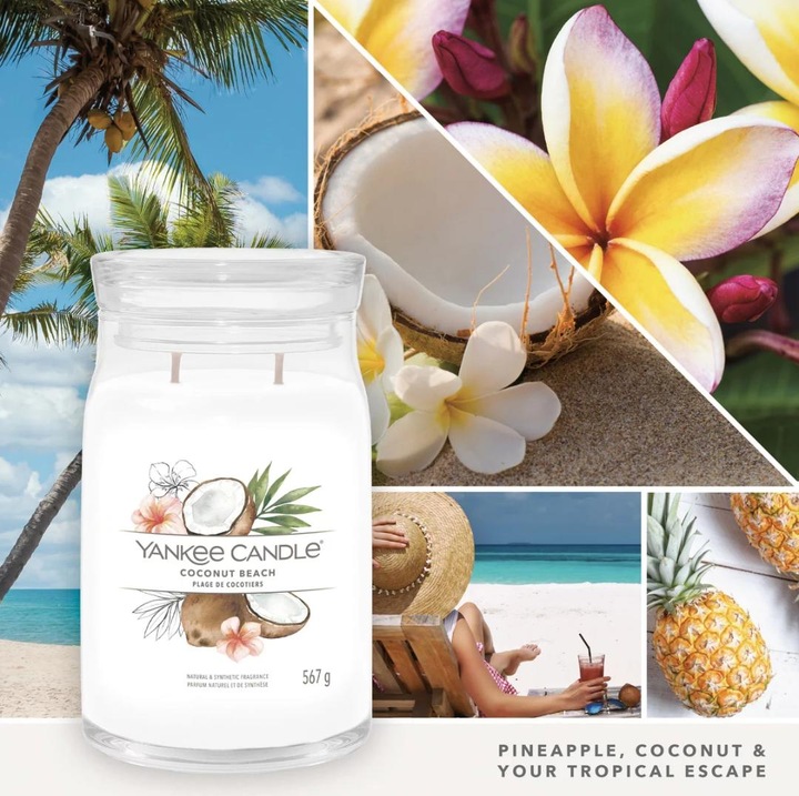 Immagine prodotto Yankee Candle Candela profumata a barattolo grande Coconut Beach Signature