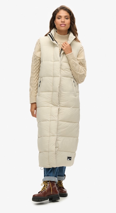 Produktbild Superdry lange ärellose daunenjacke ripstop (M)