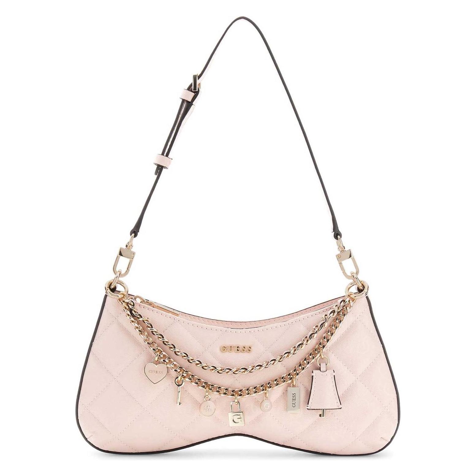 Guess, Damen, Handtasche, Libby Shoulder Bag, Rosa