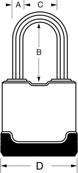 Actual product image Master Lock Heavy-duty padlock