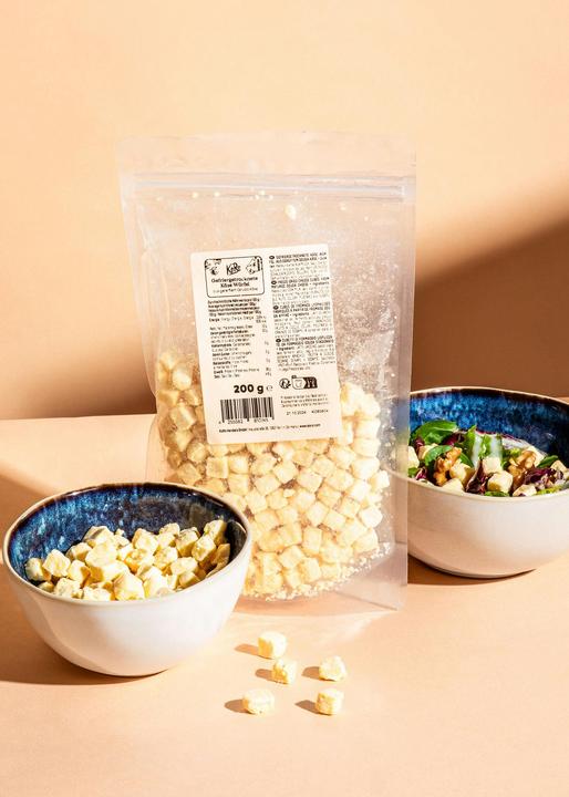 Immagine prodotto KoRo Cubetti di formaggio liofilizzato, a base di formaggio Gouda stagionato (200 g)