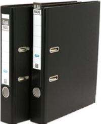 Actual product image Elba File rado brillant, 50 mm, black, pack of 5, spine width: 50 mm, DIN A4, cover outside/inside made (A4, 50 mm, 5 Piece)