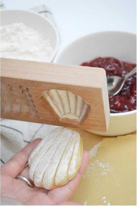 Actual product image ScrapCooking Holzform für gefüllte Kekse Petits Biscuits, 20x10x2cm