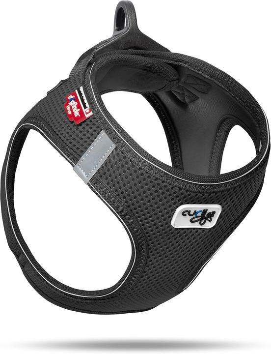 Curli Classic Vest Harness mit D-Ring Buckle inkl. DogFinder ID (S, Chien, Général)