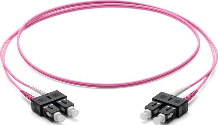 Corning Câble de raccordement à fibres optiques 2x 2.0 mm - Multimode Duplex : SC PC Duplex vers SC PC (CAT7, 2 m)