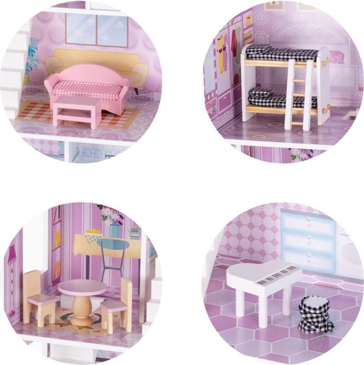 Actual product image Chipolino Holz-Puppenhaus 12-teilig