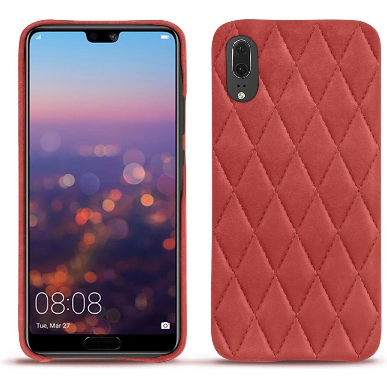 Thumbnail - Noreve Lederschutzhülle (Huawei P20), Smartphone Hülle, Rot