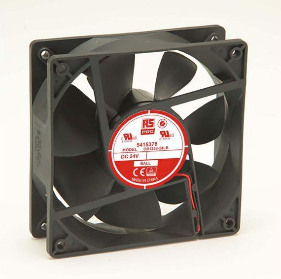 Produktbild RS PRO Lüfter 120x120x38mm 24VDC 3,4W 122m³/h (120 mm)