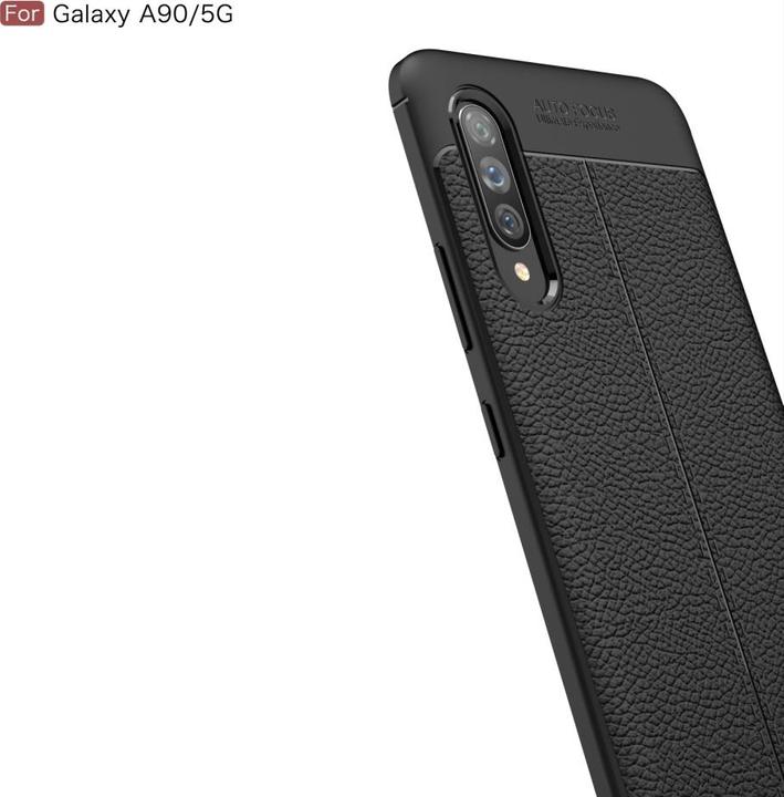 Produktbild Screenguard Samsung Galaxy A90 5G Hülle Leather Design TPU Cover (Samsung Galaxy A90 5G)