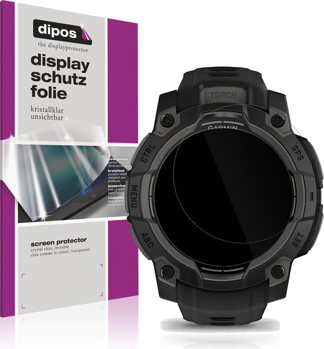 Dipos Screen Protector Crystalclear for Garmin Instinct 3 45mm