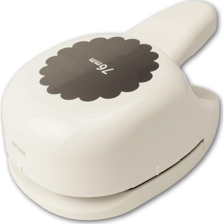 Actual product image Artoz Motif Punch Wavy Circle, 7.6 cm