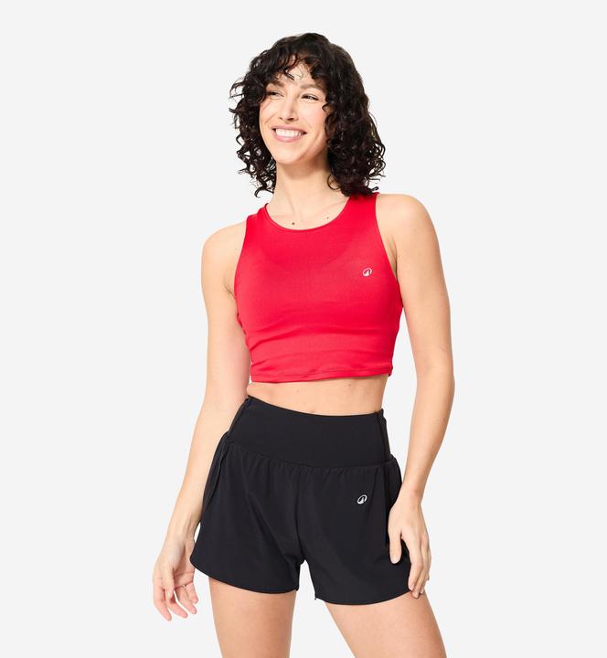 Produktbild Domyos Crop Top Damen - rot (L)