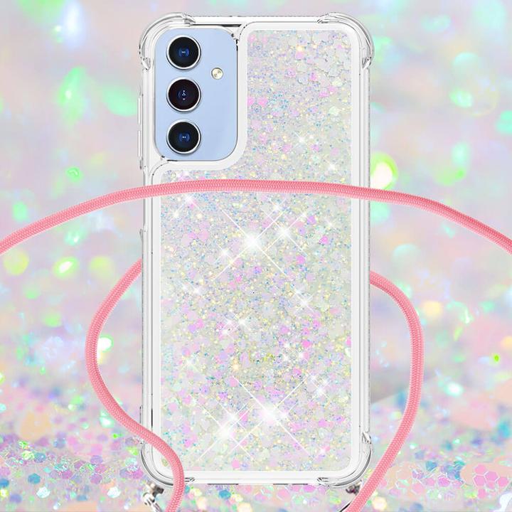 Actual product image Cover-Discount Galaxy A17 / A26 - Glitzer Hülle mit Kordel (Samsung Galaxy A26, Samsung Galaxy R)