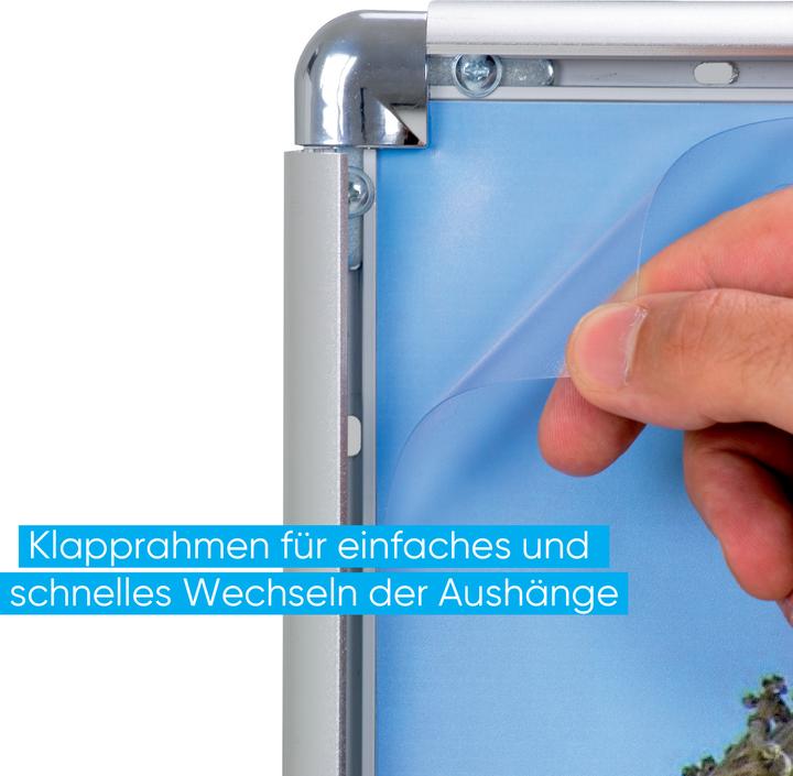 Actual product image Franken Picture changing frame BS0705 87x121x1.2cm DIN A0 aluminum si