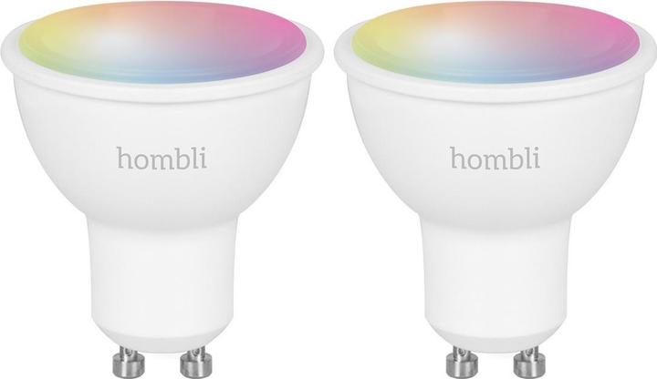 Actual product image Hombli Smarte Glühbirne (GU10, 4.50 W, 385 lm, 2 x, F)