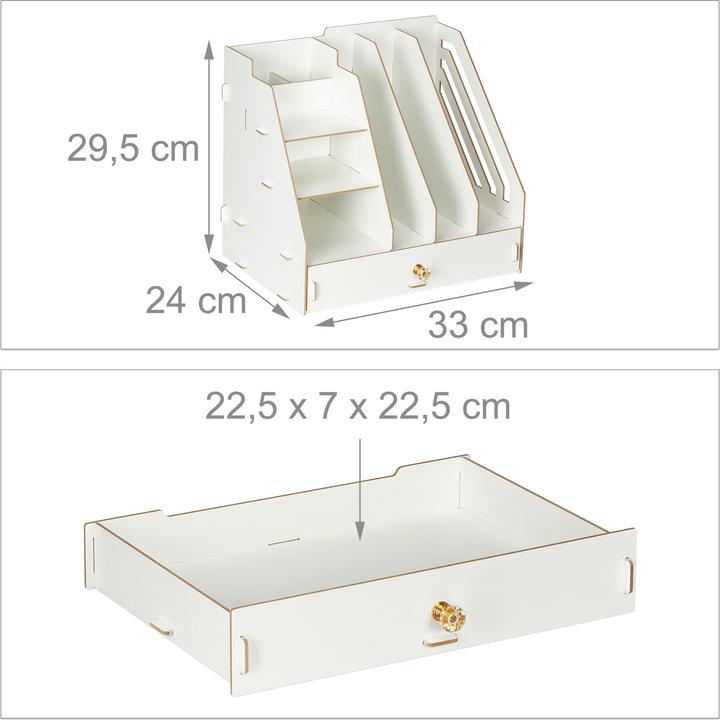 Produktbild Relaxdays Schreibtisch-Organizer (A4)