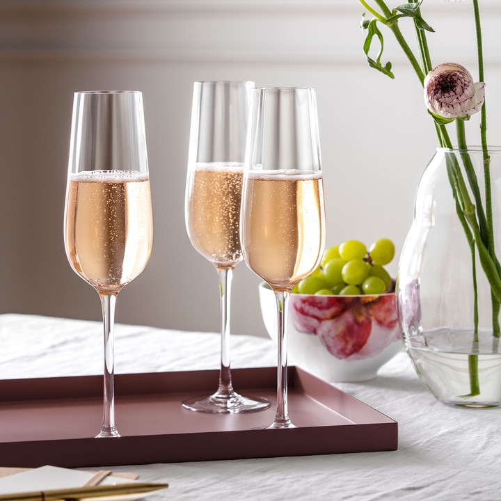 Image du produit Villeroy & Boch Coupe à champagne, set de 4 pièces Rose Garden (12 cl, 4 Verres, Flûtes à champagne)