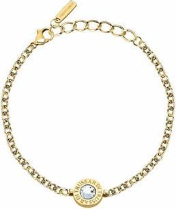Produktbild Trussardi - Stylish T-Logo Crystal Gold Plated Bracelet TJAXC113