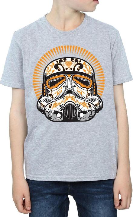 Immagine prodotto Star Wars Stormtrooper Dia De Los Muertos Maglietta Ragazzi (152, 158)