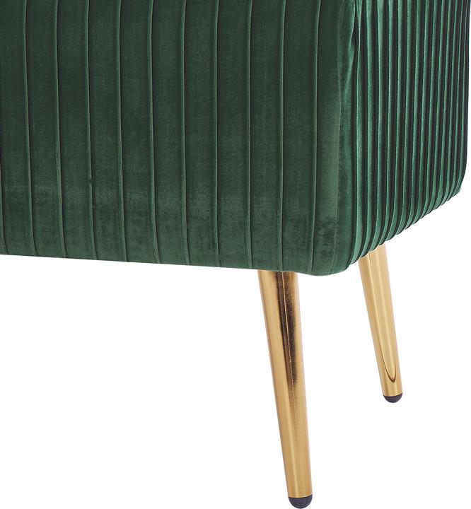 Image du produit Beliani Banc de lit tissu velours vert foncé PATERSON (118 cm)