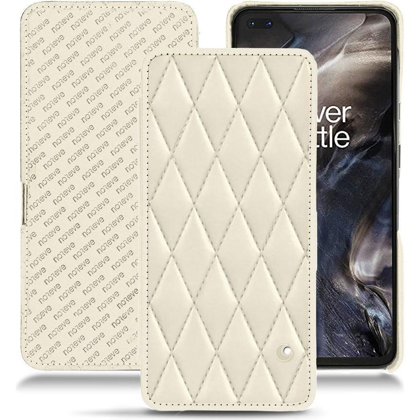 Thumbnail - Noreve Lederschutzhülle horizontal (OnePlus Nord), Smartphone Hülle, Weiss