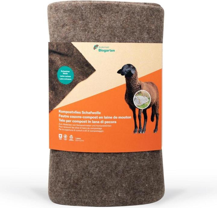 Andermatt Biogarten Kompost - Vlies Schafwolle 2.5 x 2.2 m