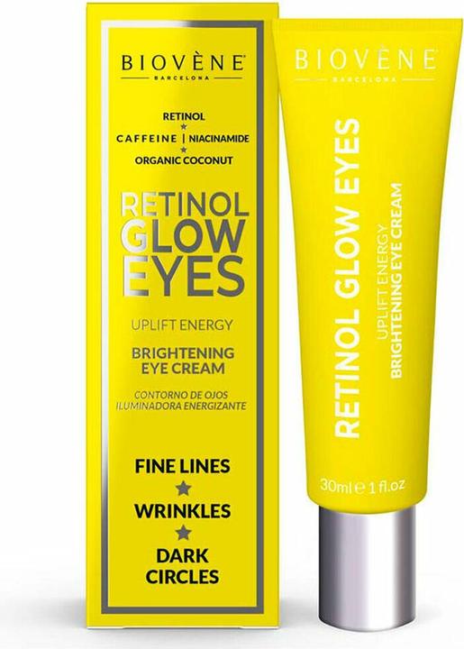 Biovène FAB Retinol Glow Eyes Uplift Energy Brightening Eye Cream 30ml Unopened in Box (Augenpflege Crème, 30 ml, Tag)
