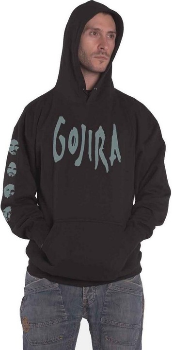 Immagine prodotto Gojira Fortitude Felpa con Cappuccio Facce Adulto Unisex (S)