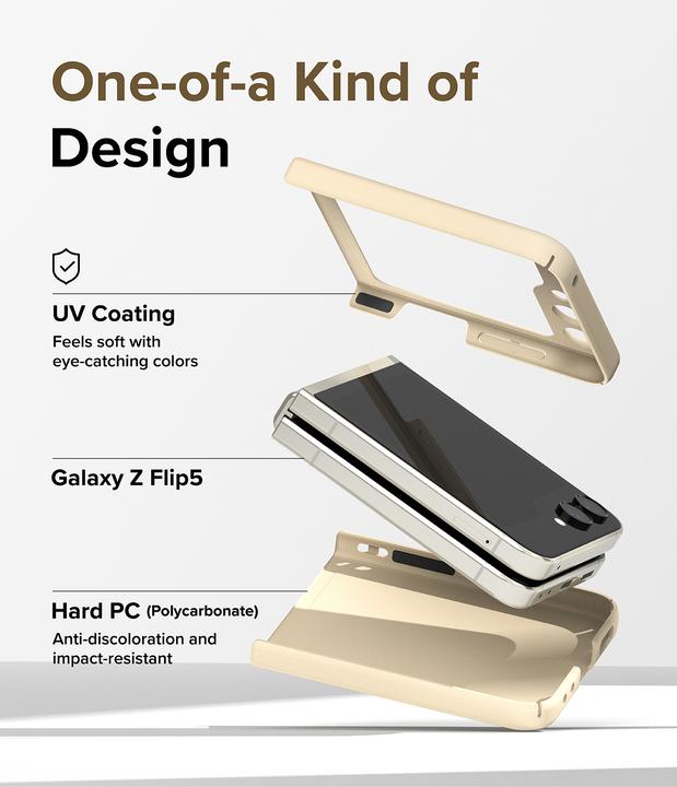 Produktbild Ringke Case for Galaxy Z Flip 5 SLIM VANILLA (Samsung Galaxy Z Flip5)