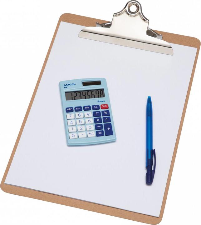 Actual product image Maul Calculator M8 Light Blue (Solar cells)