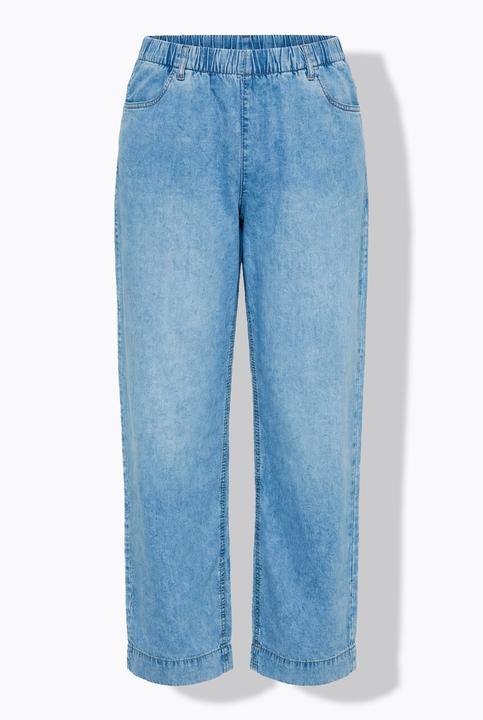 Produktbild Laurasøn Leichte Jeans, Wide-Leg, Elastikbund (54)