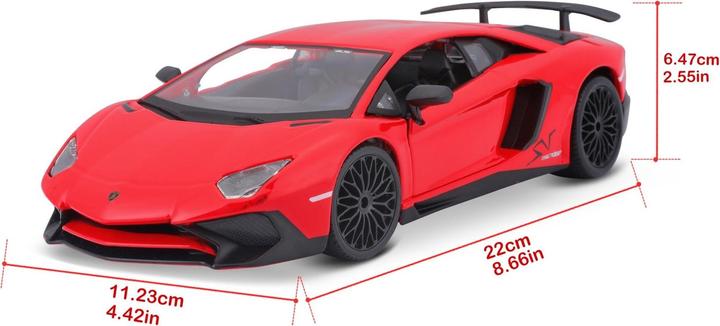 Image du produit Bburago 1:24 Modèle réduit de voiture Lamborghini Av