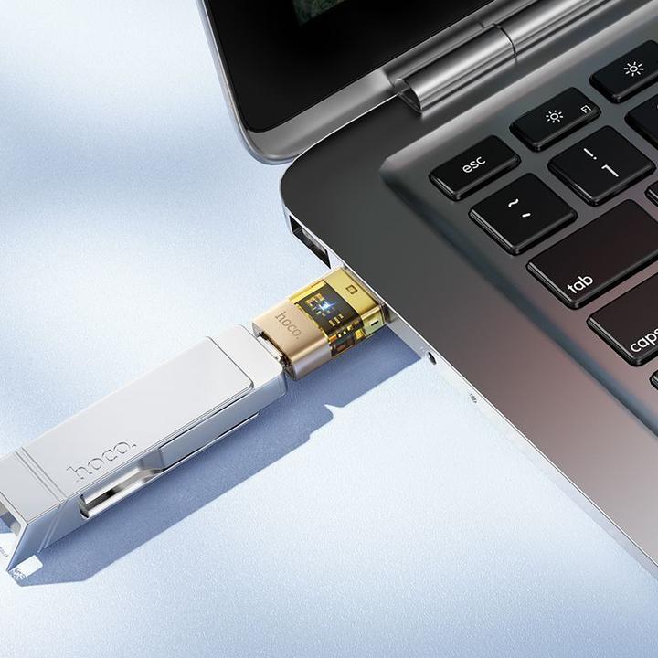 Produktbild Hoco Cable adapter USB A (male) to Type C (female) UA36C gold (USB 2.0)