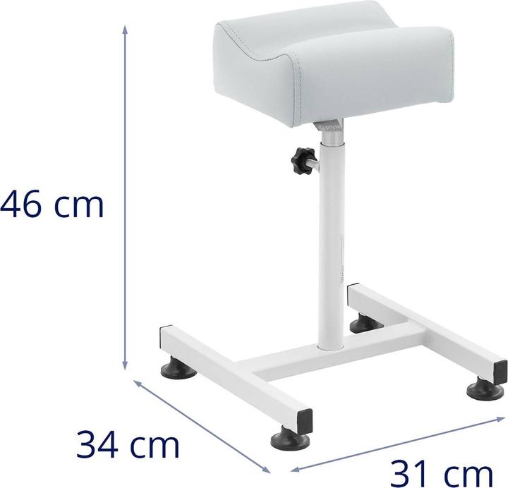 Produktbild Physa Beinstütze Fusspflege Fussstütze Beinauflage Hocker 24 x 22 cm Pistazie 80 kg