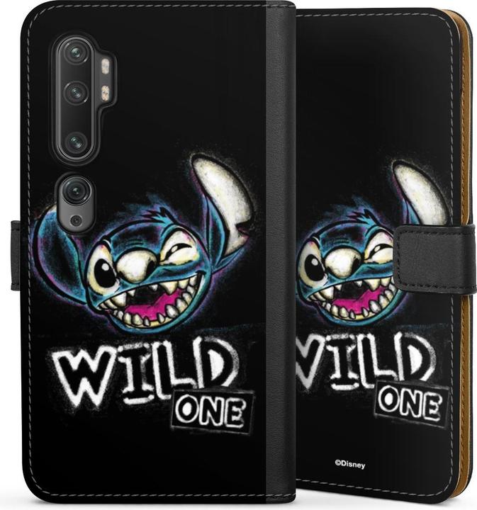 Actual product image DeinDesign Tasche für Xiaomi Mi Note 10 Handy Flip Case Wallet Cover Handytasche Leder Lilo & Stitch Disney (Xiaomi Mi Note 10)