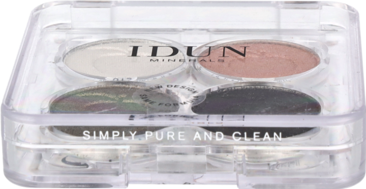 Produktbild IDUN Minerals Palette Eyeshadow Vitsippa (Grün, Pink, Schwarz, Weiss)