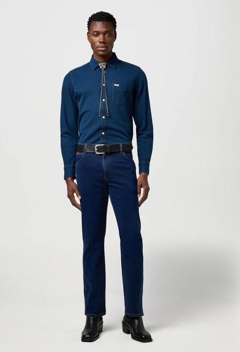 Actual product image Wrangler Texas Rustic Navy Authentic Straight (31)