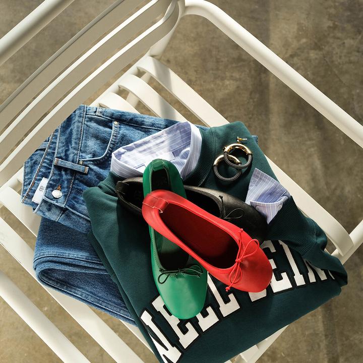 Image du produit La Redoute Collections Ballerines en cuir avec noeud (38)