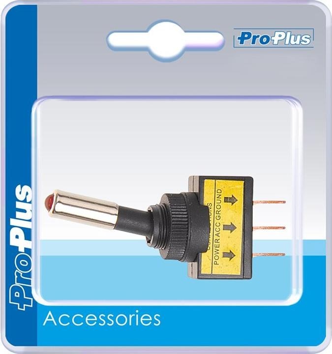 Produktbild ProPlus Kippschalter LED rot 12V-max. 20A im Blister