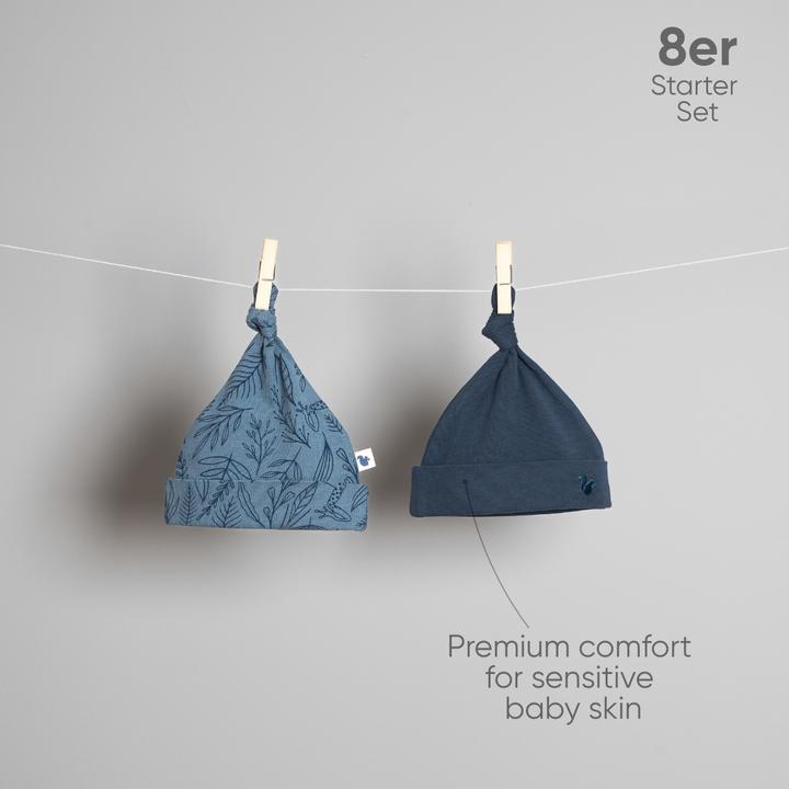 Immagine prodotto TotsTale Premium 8-tlg. Newborn Starter-Set – Babykleidung aus Bio-Baumwolle – Geschenk zur Geburt (50, 56, 62, 68)