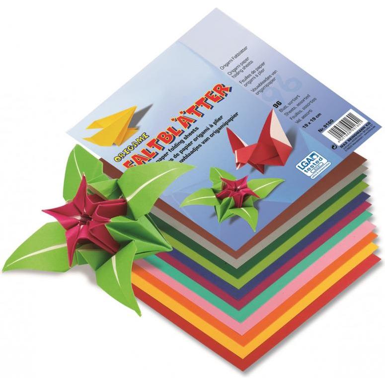 Folia, Bastelpapier, 9160 Kunstdruckpapier Kunstpapier 96 Blätter (80 g/m², 96 x)