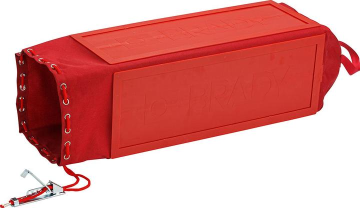 Produktbild Brady Hängetaster-Sicherung - Gross, Nylon & ABS Plastic, Rot, 228.60 x 1016.00 x 50.80 mm (BxHxT)(