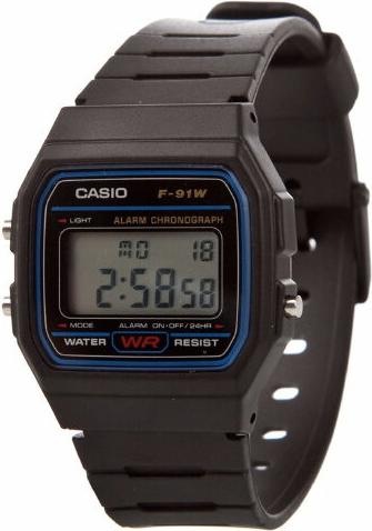 Actual product image Casio F-91w-1yer (Digital watch, 33.20 mm)