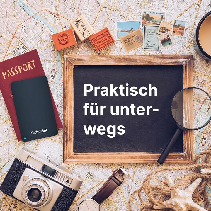 Produktbild TechniSat STREAMSTORE 24-2,5 Zoll USB 3.2 Festplatte mit 1 TB Speicherplatz und LED Anzeige (1000 GB (1 TB)