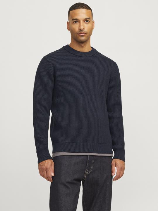 Actual product image Jack & Jones RDD Single-coloured knitted jumper with round neck Knitted jumper with round neck (XXL)
