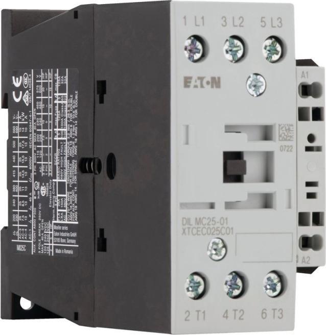 Produktbild Eaton Electric GmbH Leistungsschütz DILMC25-01 RDC24 11kW/400V DC