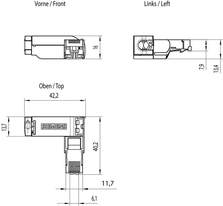 Produktbild Siemens RJ45-Stecker